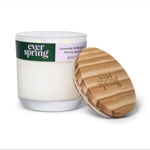 NEW Everspring 2-Wick Lavender & Bergamot 100% Soy Wax Candle - 8oz